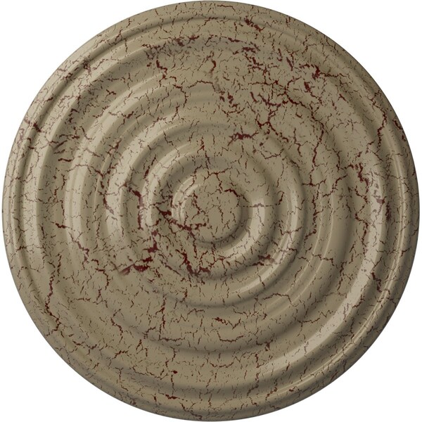 Ekena Millwork Carton Ceiling Medallion (For Canopies up to 3 3/4"), 17 3/4"OD x 1 3/8"P, Gobi Desert Crackle CM18CAGDC - main